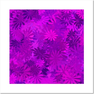 Purple Daisies Posters and Art